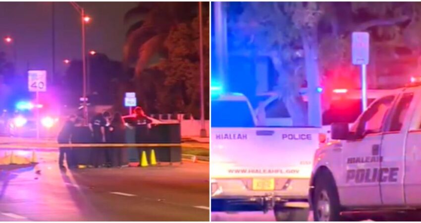 Policía de Hialeah está inmersa en la búsqueda de un conductor que se dio a la fuga tras atropellar a dos personas, ocasionándoles la muerte fuga de conductor-accidente en Hialeah