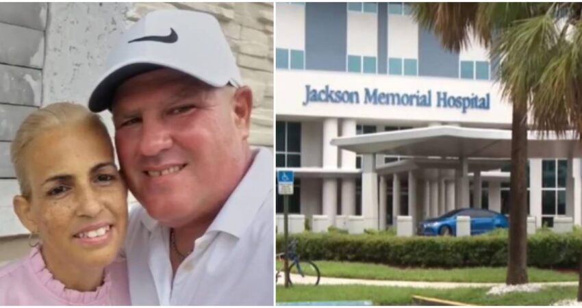 Conductor de scooter en el hospital en Miami después de ser atropellado por un auto deportivo y que el conductor se diera a la fuga hombre herido-accidente de scooter