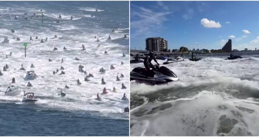 Jetskis invaden la Bahรญa de Miami por Halloween jetski-bahia-miami