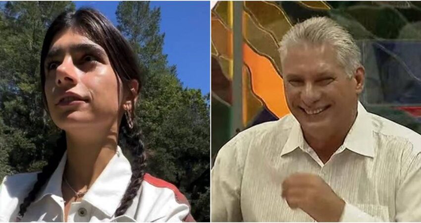 Influencer Mia Khalifa vuelve a dejar un mensaje a Miguel Díaz-Canel utilizando el término por el cual este es ampliamente conocido kasia-canel