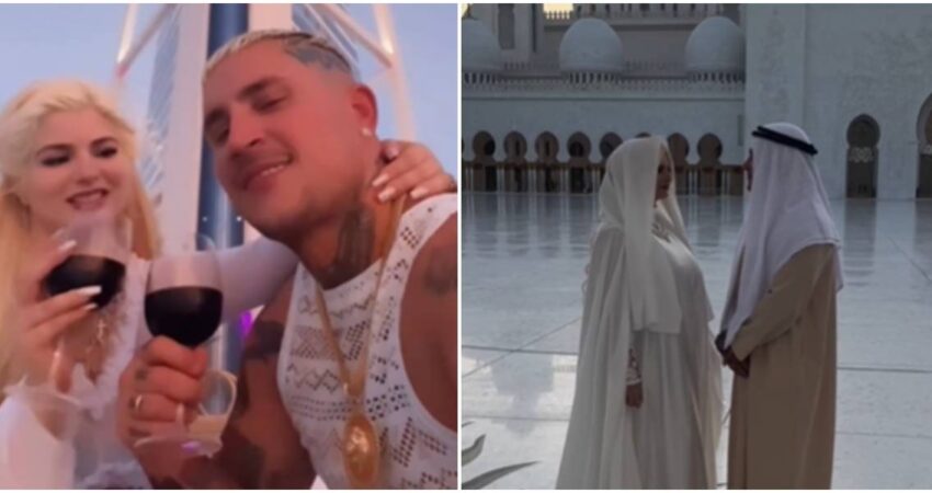 Osmani García y su esposa Laura viven otra experiencia mágica al viajar a Egipto, Abu Dhabi y Dubái osmani y laura-viaje