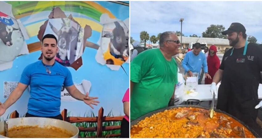 Cubanos de Miami se solidarizan con afectados del huracán Milton en Florida y reparten comida gratis solidaridad entre cubanos-afectados por huracán milton