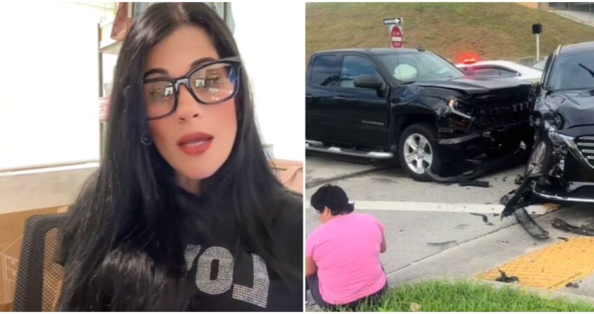 Influencer cubana cuenta cómo su familia sufrió un accidente de tránsito en Miami-Dade: "Están vivos de milagro" tiktoker cubana-accidente de tránsito