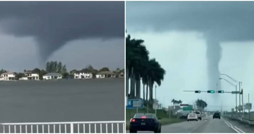 Captan en cรกmara tornados en el Sur de Florida mientras huracรกn Milton se acerca cada vez mรกs tornados en florida-huracรกn milton