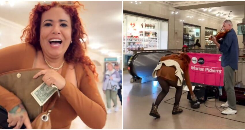 Humorista cubana Cuqui regala dinero a artistas callejeros de Nueva York: "El mejor talento está ahí sin dudas" Cuqui la Mora-ayuda a artistas callejeros