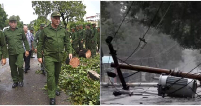 Díaz-Canel afirma que "Cuba no está colapsada" y culpa a Estados Unidos Díaz-Canel-estragos de huracán Rafael