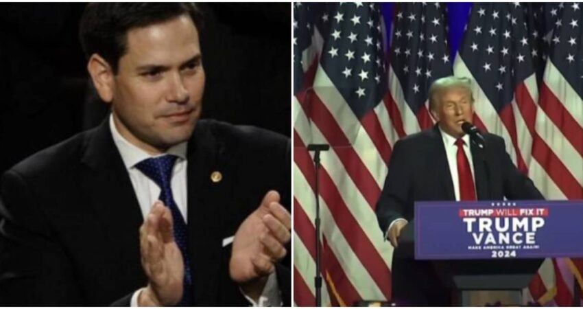 Oficialmente el cubanoamericano Marco Rubio serรก el nuevo Secretario de Estado elegido por Trump Marco Rubio-Donald Trump (1)