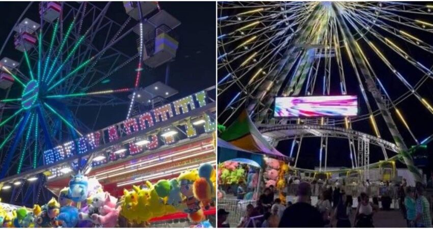 Largas colas para entrar a Christmas Wonderland en el Tropical Park de Miami christmas-wonderland-miami