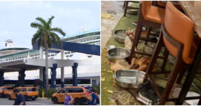 Pasajeros de un crucero de Royal Caribbean llegan a Miami tras experimentar un atraso de varios días debido al caos provocado por condiciones del tiempo desfavorables crucero-caos en el mar