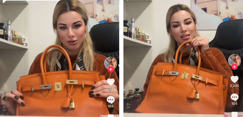 Cubana en EEUU materializa su sueño y compra su primer bolso Hermès Birkin original cubana