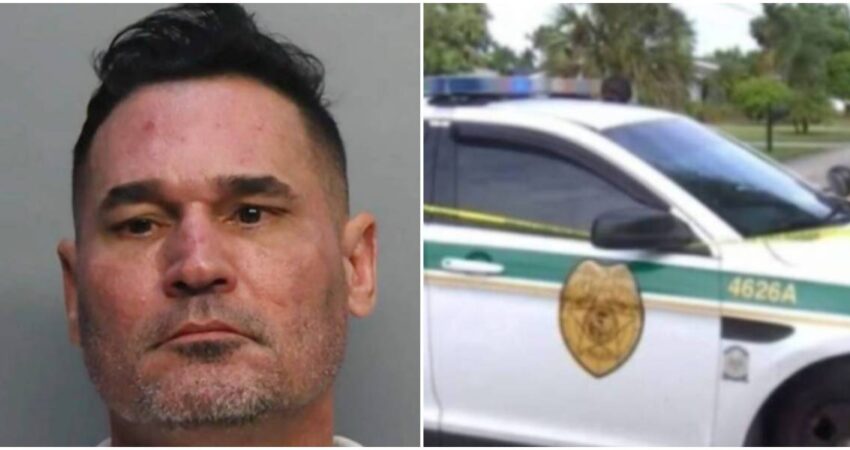 Policía de Miami arrestó a cubano que agredió a su novia y le obligó a marcarle sus iniciales con un cuchillo cubano arrestado-policía de Miami-Dade