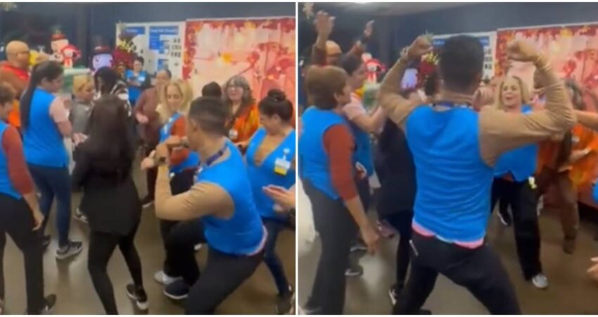 Empleados cubanos de un Walmart en Miami conquistan las redes sociales bailando "Marca Mandarina" celebrando Acción de Gracias cubanos bailando-video viral