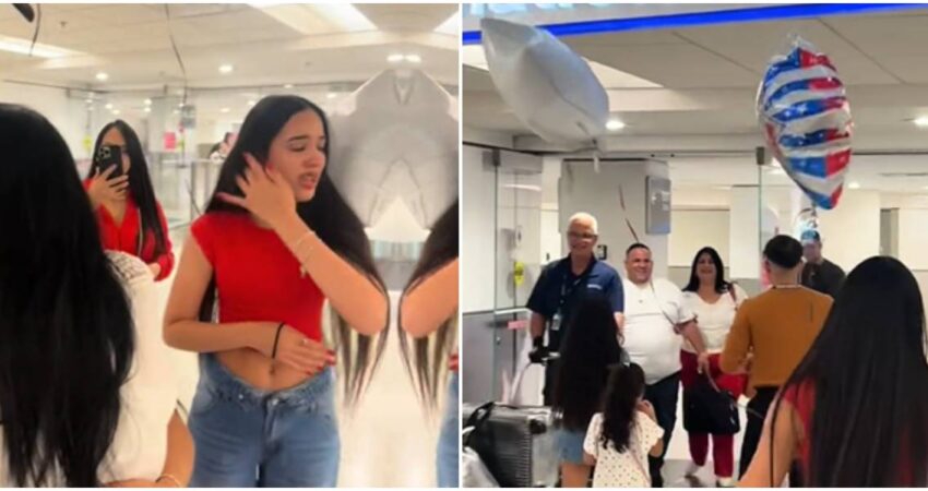 Cubana recibe a sus padres en Estados Unidos tras nueve años separados: "Mi familia es mi adoración y lo que más amo en este mundo" mujer cubana- reencuentro de cubanos