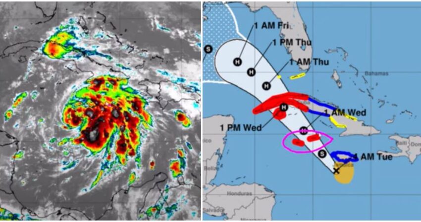 Tormenta Tropical Rafael se fortalece a medida que se acerca al Occidente de Cuba tormenta tropical Rafael-peligro a Cuba