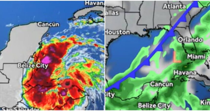 Tormenta tropical Sara se debilitará mucho durante su desplazamiento hacia el centro de Florida tormenta tropical Sara-impacto en Florida