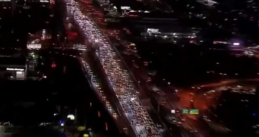 Accidente provoca caos en la autopista Palmetto en Miami accidenteenmiami