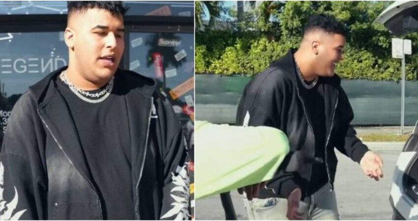 El reguetonero cubano Dany Ome reparte ropa a personas necesitadas que viven en las calles de Miami dany-ome