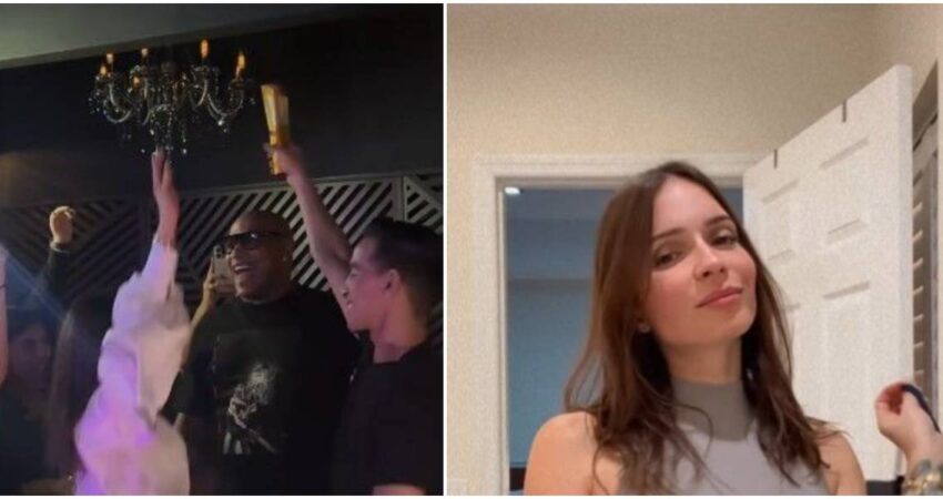 Diana Fuentes se divierte durante su visita al restaurante de Alexander Delgado en Miami diana-fuentes (1)