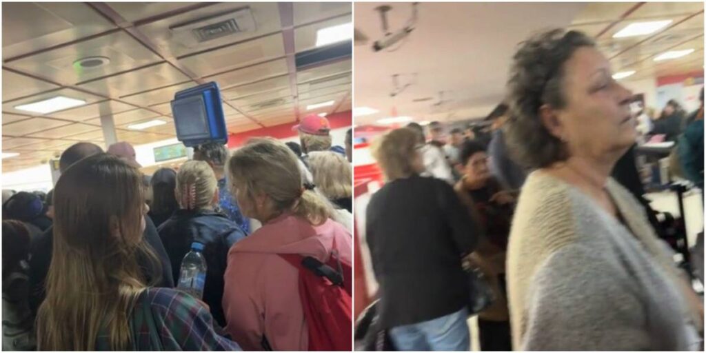 Caos con largas colas en el Aeropuerto de La Habana Caos con largas colas en el Aeropuerto de La Habana