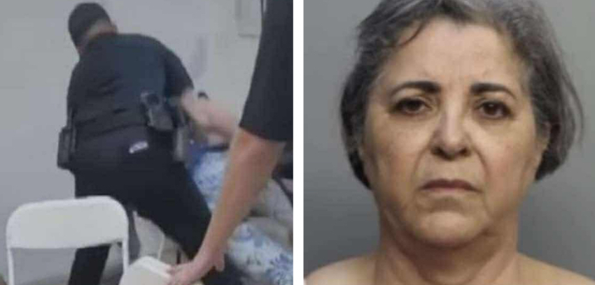 Indignación por violenta detención policial de una mujer en el parque de casas móviles de Sweetwater police woman