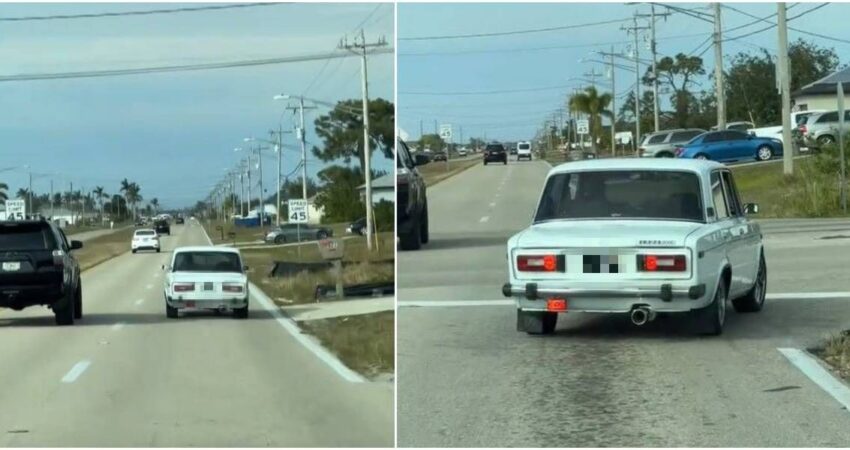 Cubano con un auto Lada en Cape Coral genera una ola de crรญticas auto-lada-capecoral-fotor-2025012902246