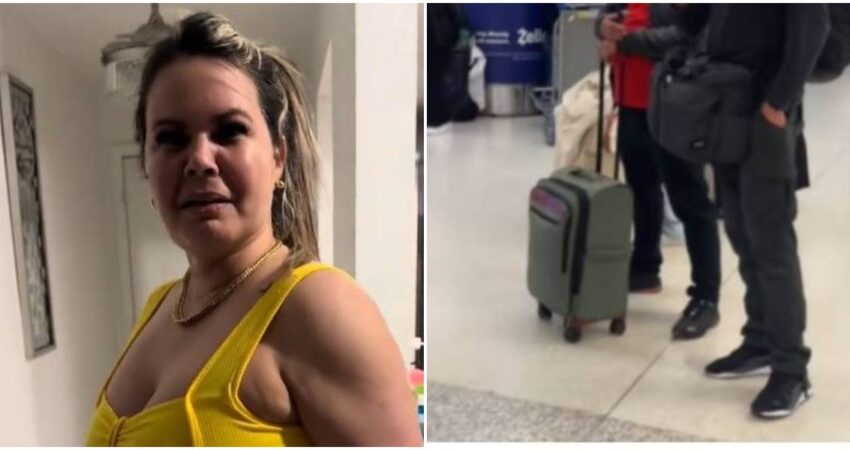 Cubana en Miami con I220A se niega a salir con la maleta durante el aรฑo nuevo: "ยฟy si la vuelta es para atrรกs?" cubana-maleta-tradicion