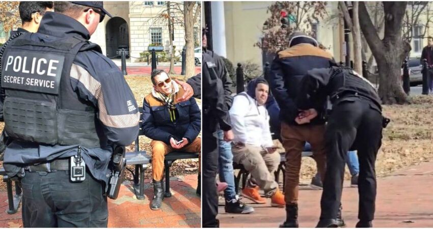 Agentes de la policía y Servicio Secreto detienen a Edmundo García en Washington DC edmundo-garcia-washington