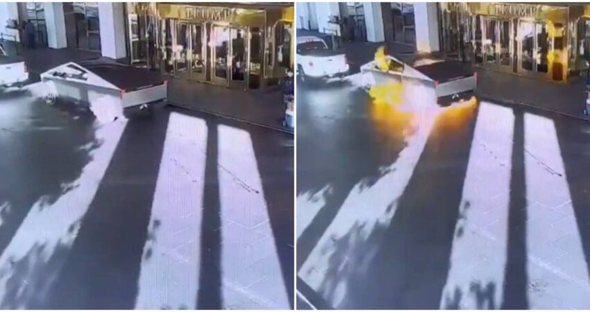 Explota un Tesla Cybertruck afuera de las Trump Towers en Las Vegas dejando un fallecido y varios heridos trumpvegas-cybertruck
