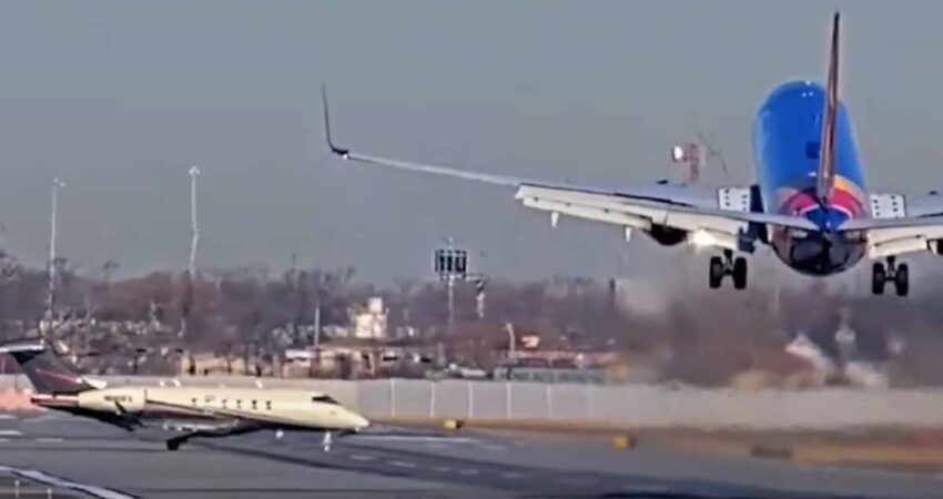 Un aviรณn de Southwest Airlines casi choca con un jet privado en el Aeropuerto de Chicago avion-southwest