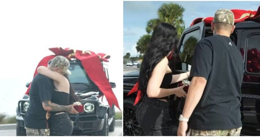 El reguetonero cubano Oniel Bebeshito regala a su esposa un lujoso Mercedes G-Wagon valorado en mรกs de 100 mil dรณlares onielbebeshito