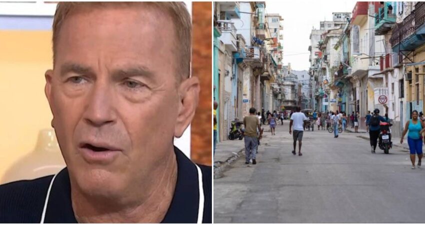 Reconocido actor estadounidense Kevin Costner de visita en Cuba costner-habana