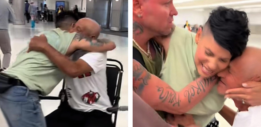 Cubana comparte conmovedor recibimiento de su padre en EEUU cubana