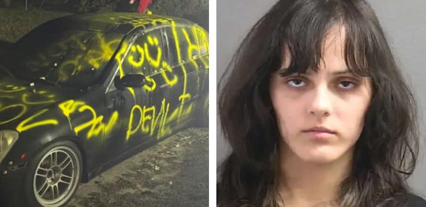 Joven de Florida tendrá que ir a la corte, luego de vandalizar auto bajo los efectos del alcohol evelina