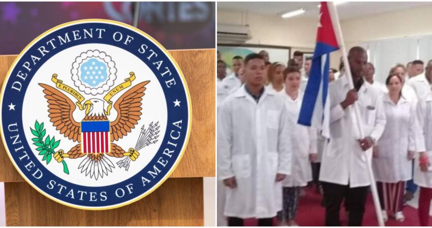 Gobierno de EE.UU aboga por que se divulguen los acuerdos que involucran a profesionales de la salud que exporta el régimen cubano Departamento de Estado-Médicos cubanos
