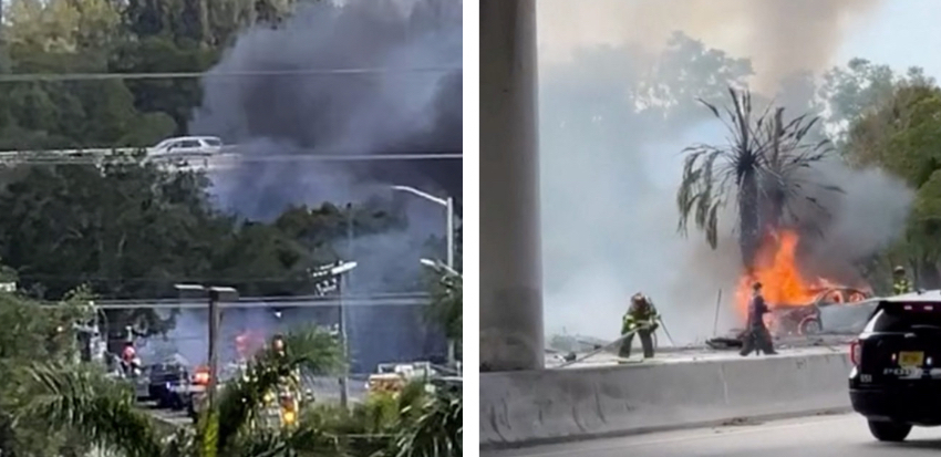 Identificadas las tres víctimas del accidente de una avioneta en Boca Ratón, una adolescente entre ellos crash
