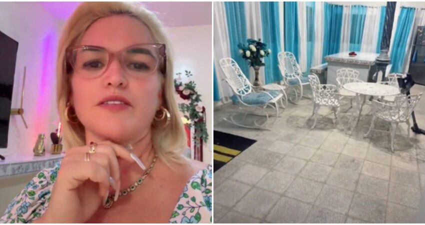 Cubana de Kentucky muestra con orgullo como va construyendo su casa en Cuba cubana-casa en Cuba