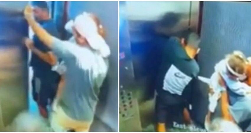 Cuatro personas, entre ellas una niña, quedaron atrapadas en un ascensor en Miami Beach mientras caía agua adentro elevador-mb