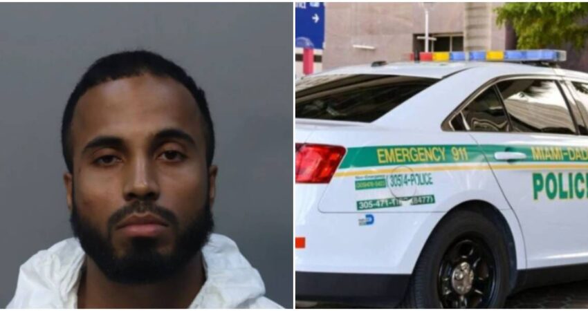 Policía de Miami-Dade arrestó a hombre acusado de asesinar a puñaladas a la madre de su hija hombre preso-Policía de Miami-Dade