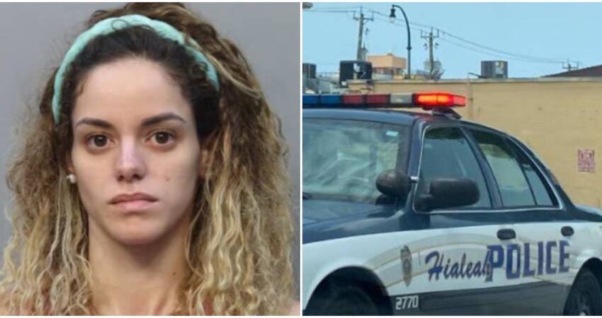 Policía de Hialeah arresta a madre dos niños pequeños que deambulaban desnudos en la calle mujer de Hialeah-Policía de Hialeah