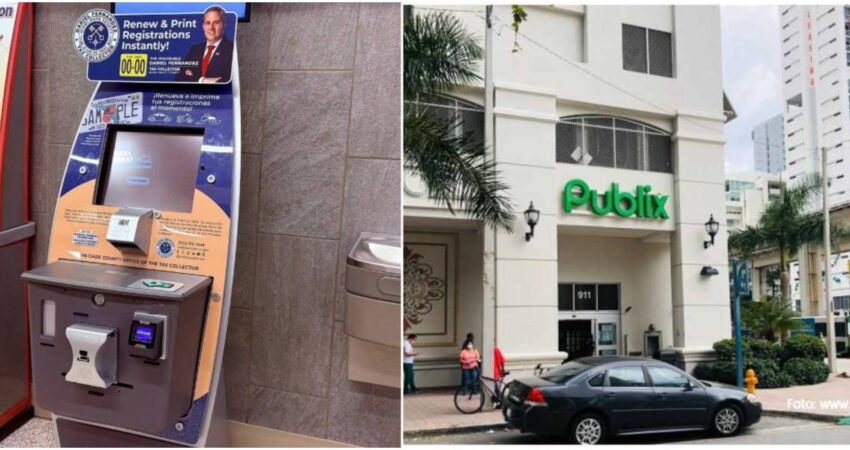 Instalaciรณn de quioscos en Publix para renovar las matrรญculas en Miami-Dade beneficiarรก a miles de residentes publix-registro-autos