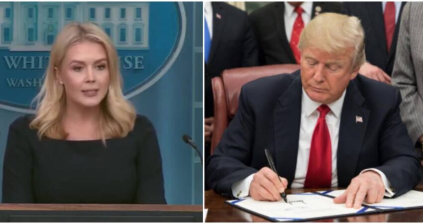 Presidente Donald Trump firmará orden ejecutiva que prohíbe el acceso a Seguro Social de inmigrantes indocumentados secretaria de prensa-Donald Trump