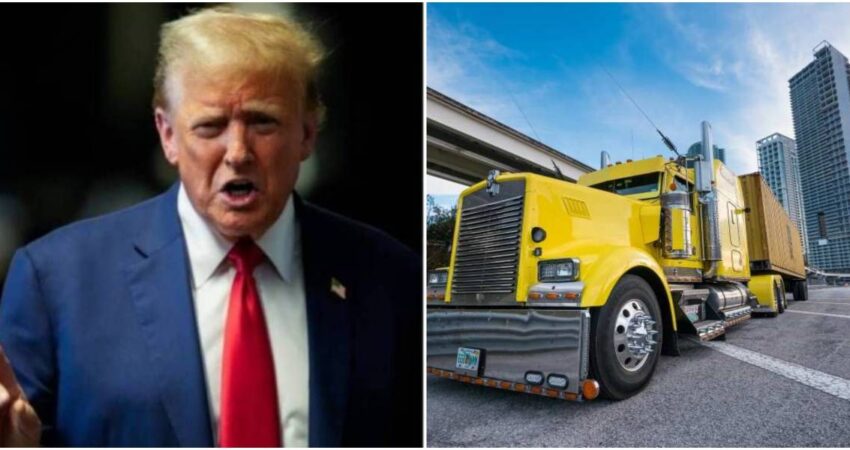 Presidente Trump firmarรก orden que harรญa obligatorio el dominio del idioma inglรฉs para los camioneros trump-camioneros
