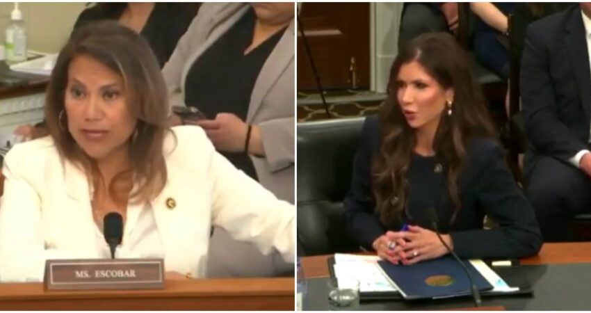 Secretaria de Seguridad Nacional de EE.UU desmiente reportes de supuesta deportación de niños estadounidenses Escobar-Kristi Noem