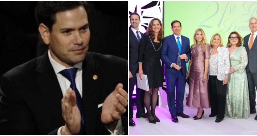 Marco Rubio recibe el reconocimiento Lifetime Leadership Award de manos de congresistas cubanoamericanos Marco Rubio- Congresistas cubanoamericanos