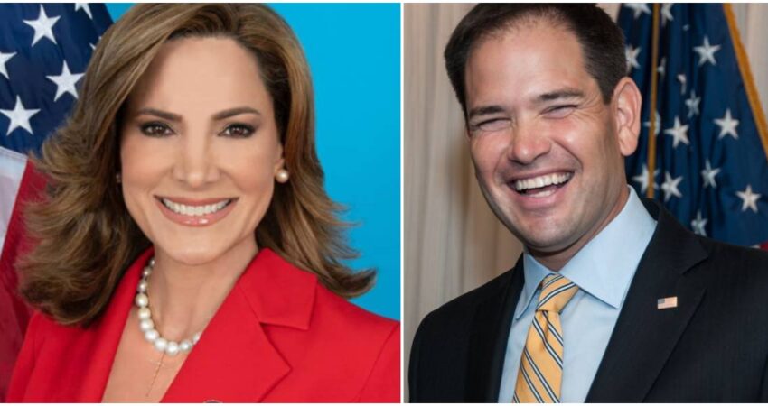 Congresista cubanoamericana María Elvira Salazar envía emotivo mensaje a Marco Rubio por su cumpleaños María Elvira Salazar-Marco Rubio