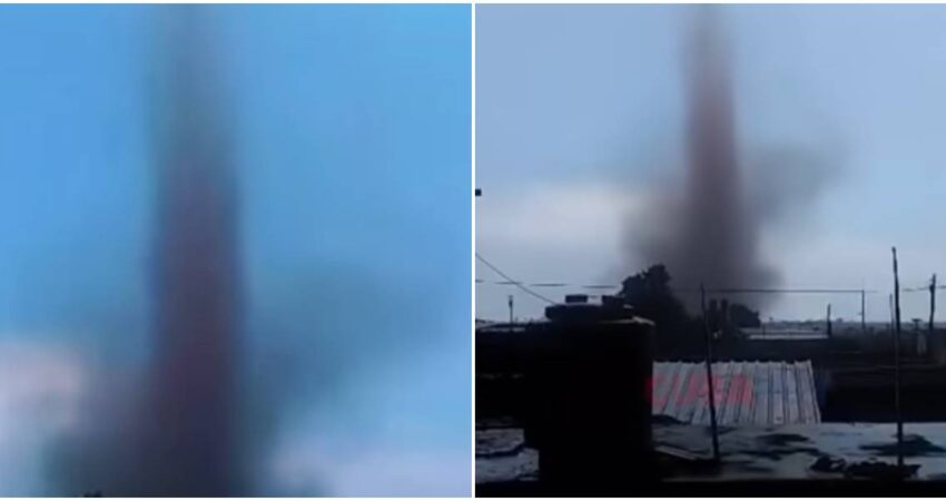 Captan en cámara tornado ocurrido en Alquizar, Artemisa. No se reportan heridos, pero si algunos daños materiales Tornado en Alquizar-fenómenos naturales