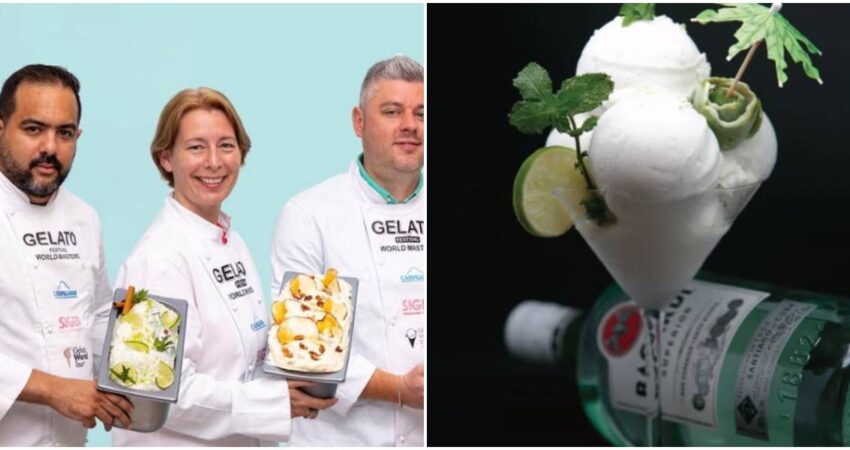 Cubano destaca en Campeonato Mundial de Gelato gracias a su presentación de helado con sabor a Mojito campeonato de Gelato-Gelato de Mojito Cubano