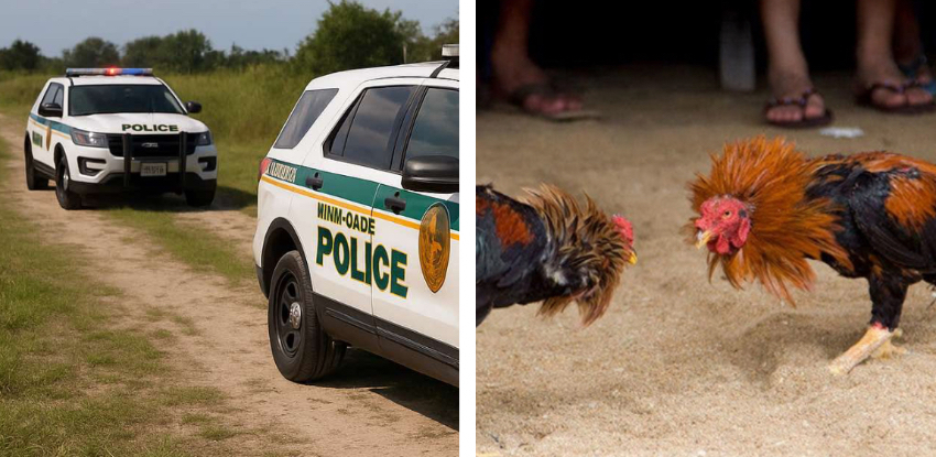 Operativo antidrogas en Miami-Dade descubre criadero clandestino de gallos de pelea galllos