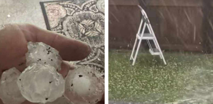 Granizo del tamaño de pelotas de ping pong al suroeste de Florida: 'He vivido aquí 47 años y nunca vi caer tanto hielo' granizos