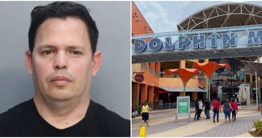 Empleado de Dolphin Mall acusado de filmar a sus compañeras con una cámara oculta en un bolígrafo hombre preso-Dolphin Mall